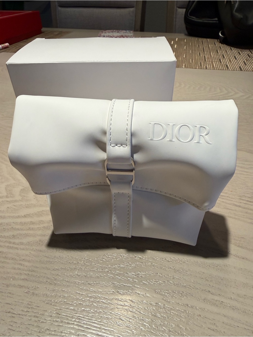 Dior Beauty White Roll-Top pouch